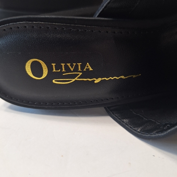 Olivia Black Whimsygoth Witchy Goth Edgy Slip-On Platform Chunky Heels Size 5.5 - Picture 13 of 14